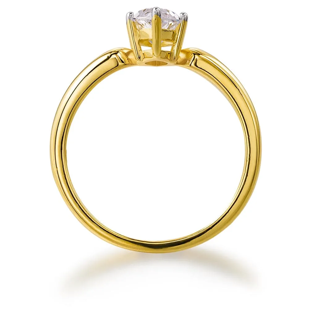 1 Carat Marquise Solitaire Ring sold by Tru Diamonds product image thumbnail 3