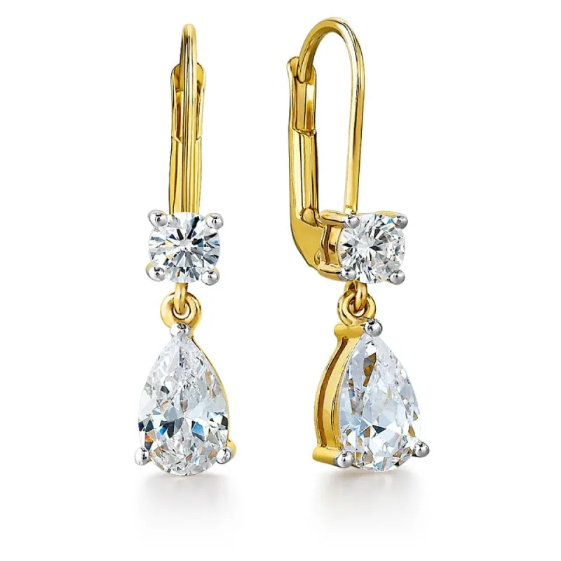 Drop Teardrop Earrings sold by Tru Diamonds