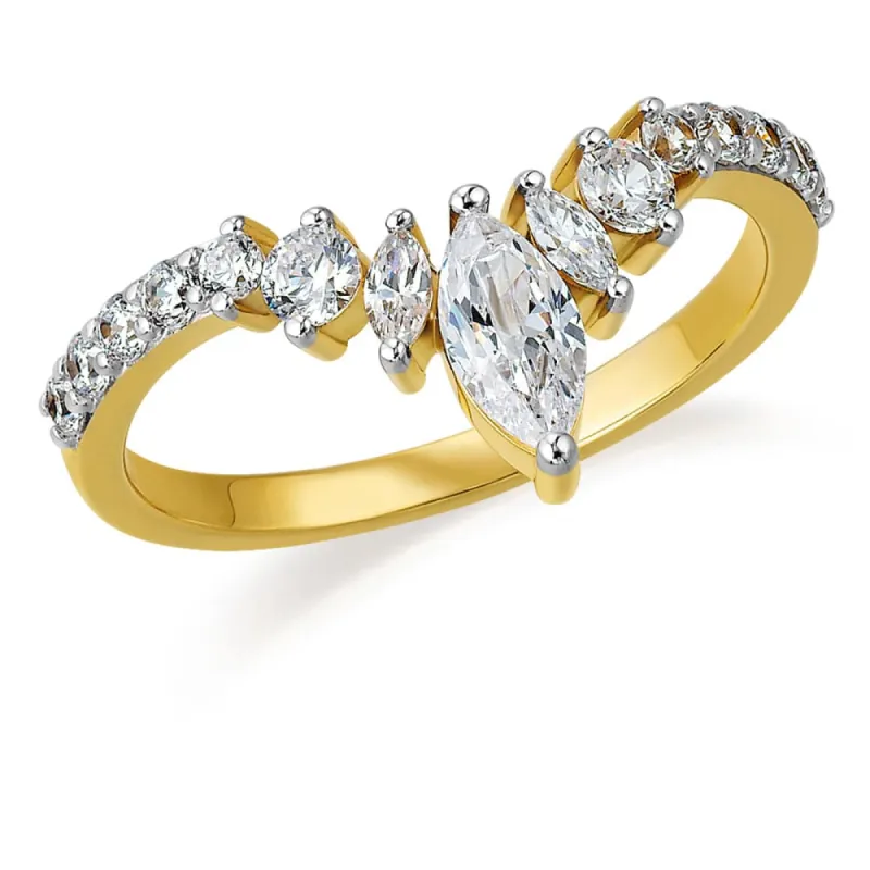 Fancy Marquise Eternity Band sold by Tru Diamonds