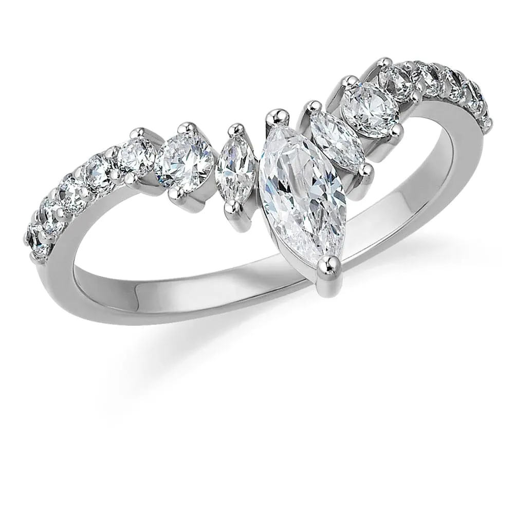 Fancy Marquise Eternity Band sold by Tru Diamonds product image thumbnail 3