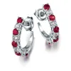 Tru-Ruby Crescent Earrings sold by Tru Diamonds