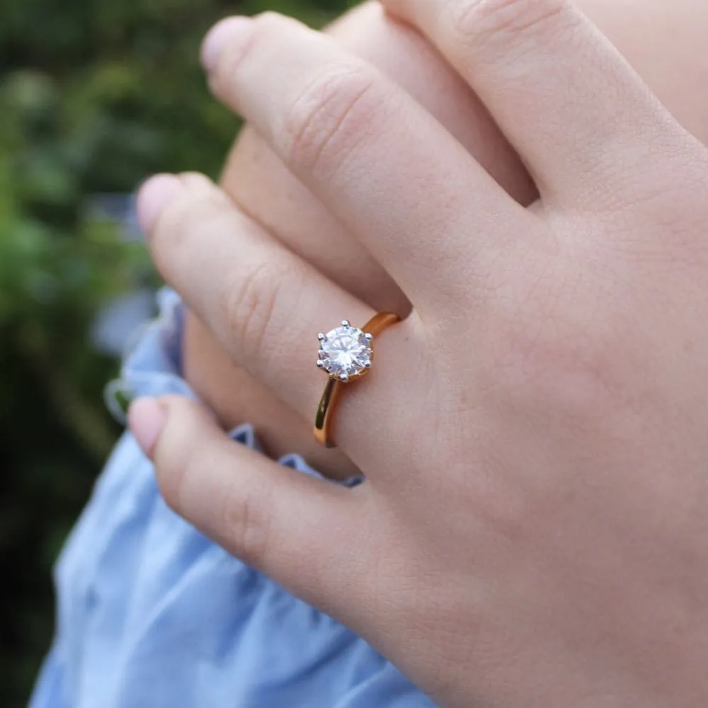1 Carat Tulip Solitaire Ring sold by Tru Diamonds product image thumbnail 5