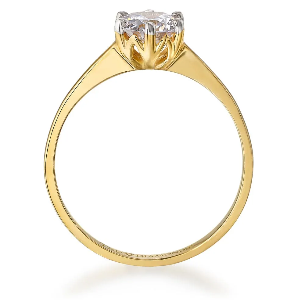 1 Carat Tulip Solitaire Ring sold by Tru Diamonds product image thumbnail 3