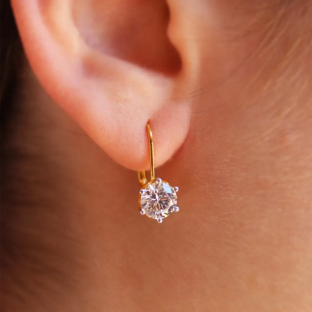 1 Carat Tulip Drop Earrings sold by Tru Diamonds product image thumbnail 3