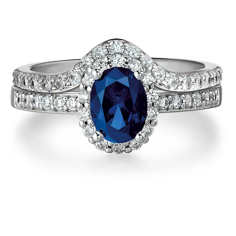 Tru Sapphire Cincature Ring Set sold by Tru Diamonds product image thumbnail 2