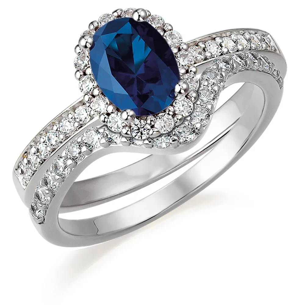 Tru Sapphire Cincature Ring Set sold by Tru Diamonds product image thumbnail 4