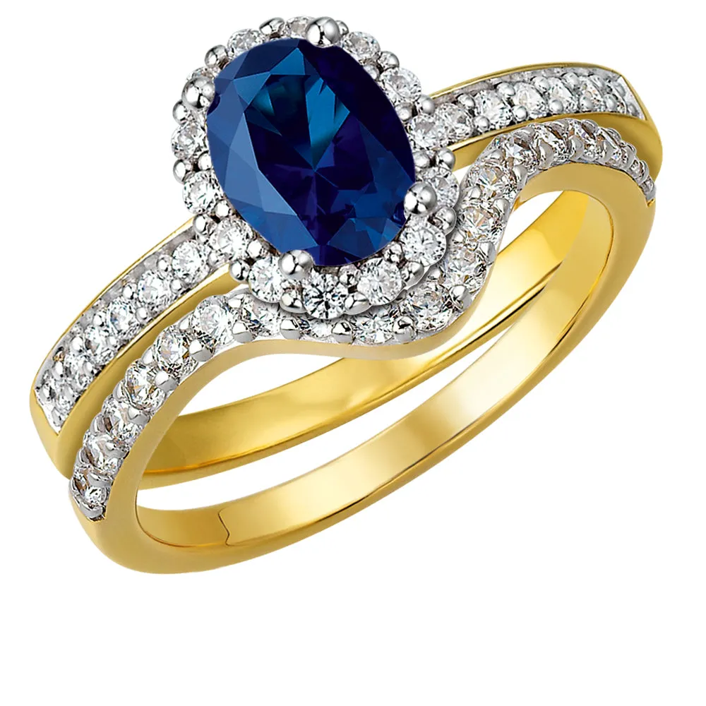 Tru Sapphire Cincature Ring Set sold by Tru Diamonds product image thumbnail 3