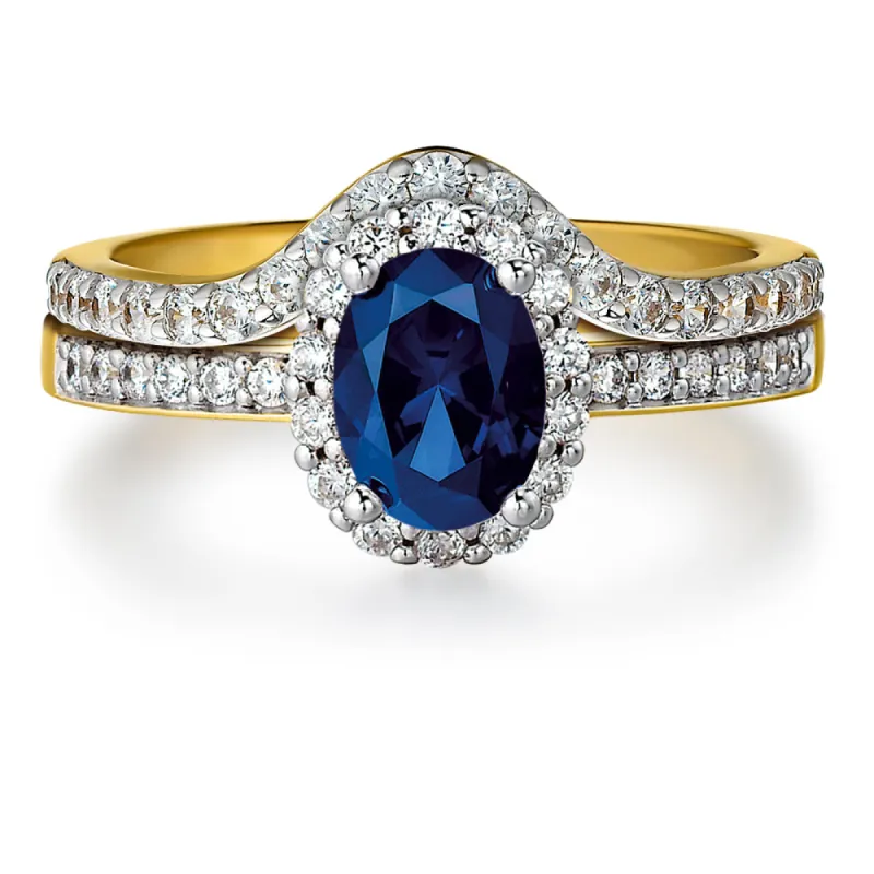 Tru Sapphire Cincature Ring Set sold by Tru Diamonds
