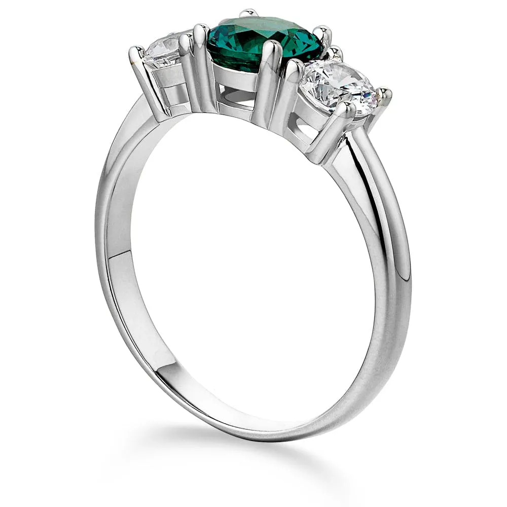Tru Emerald Trilogy Ring sold by Tru Diamonds product image thumbnail 5