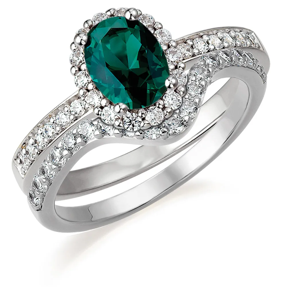 Tru Emerald Cincature Ring Set sold by Tru Diamonds product image thumbnail 4