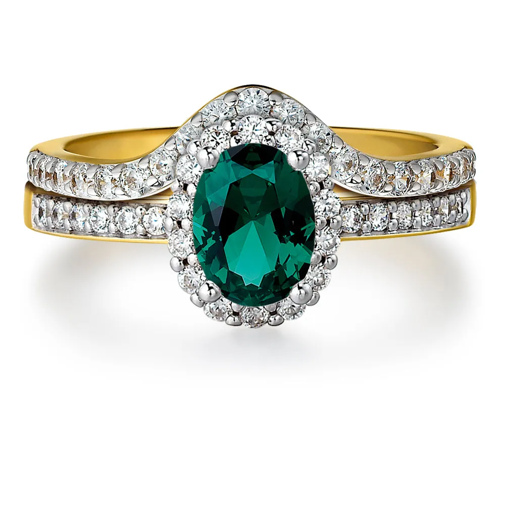 Tru Emerald Cincature Ring Set sold by Tru Diamonds