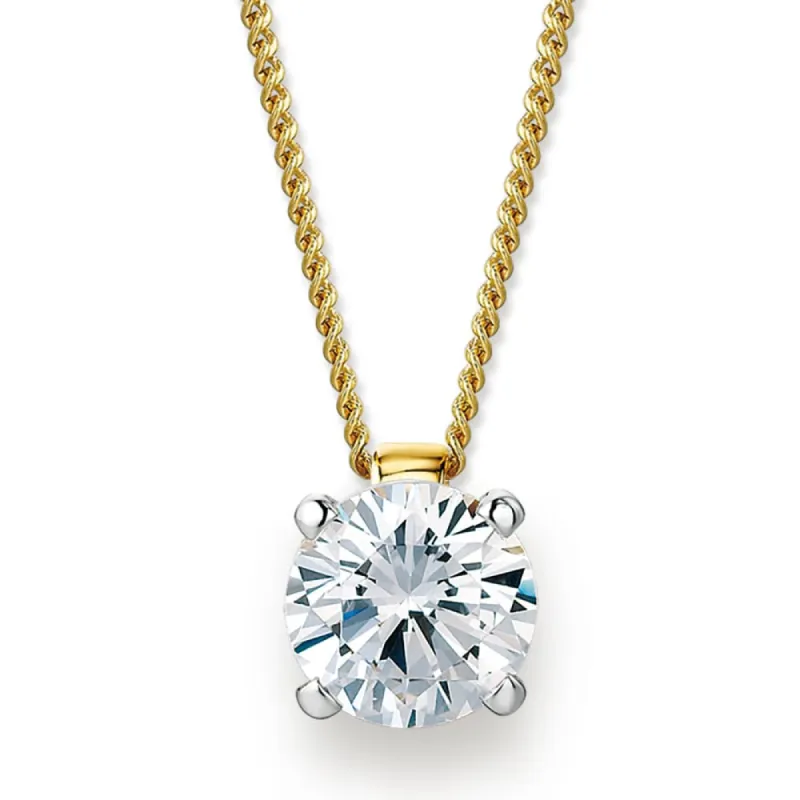 2 Carat Raindrop Pendant sold by Tru Diamonds