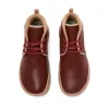 Bilbao Burgundy Split Leather Lace-up Boots Men sold by UIN Footwear
