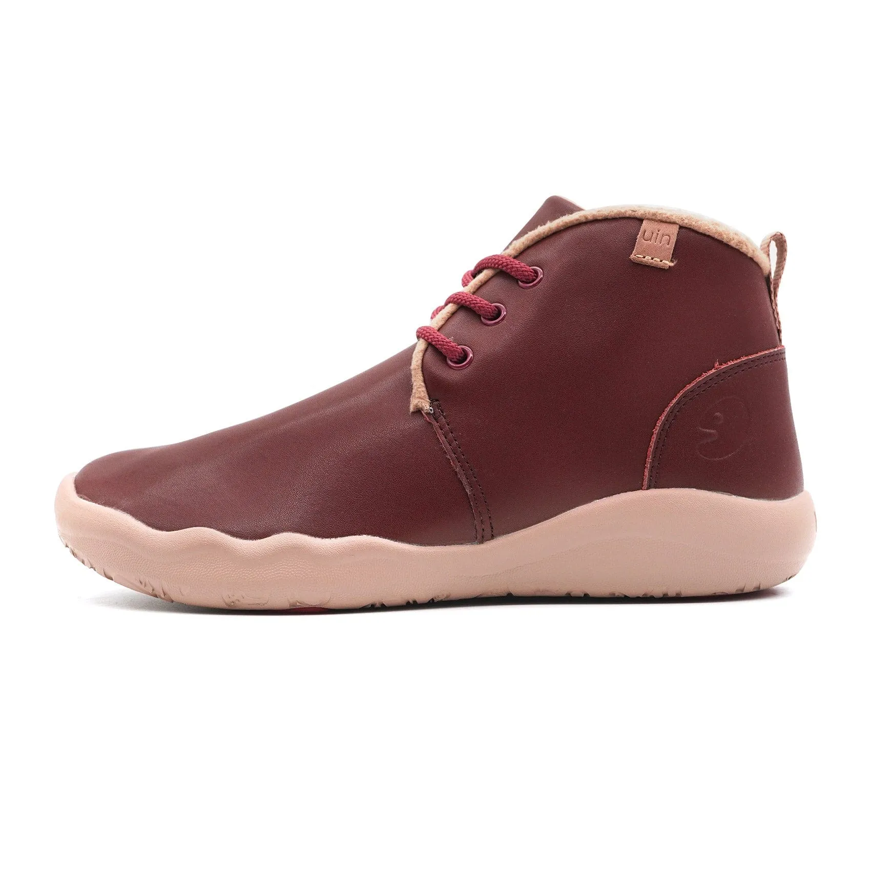 Bilbao Burgundy Split Leather Lace-up Boots Men sold by UIN Footwear