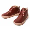 Bilbao Burgundy Split Leather Lace-up Boots Men sold by UIN Footwear