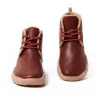 Bilbao Burgundy Split Leather Lace-up Boots Men sold by UIN Footwear