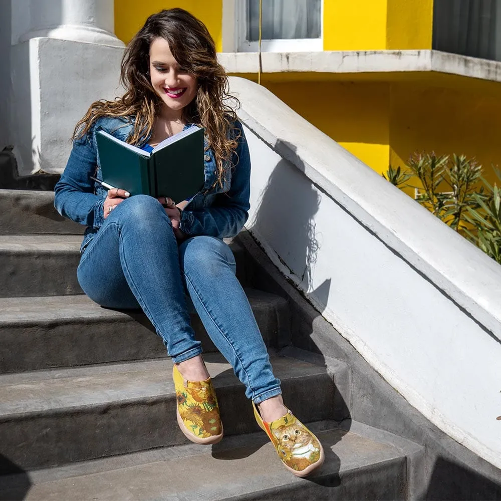 Sunflowers and Cat Toledo I Women-US Local Delivery sold by UIN Footwear product image thumbnail 3