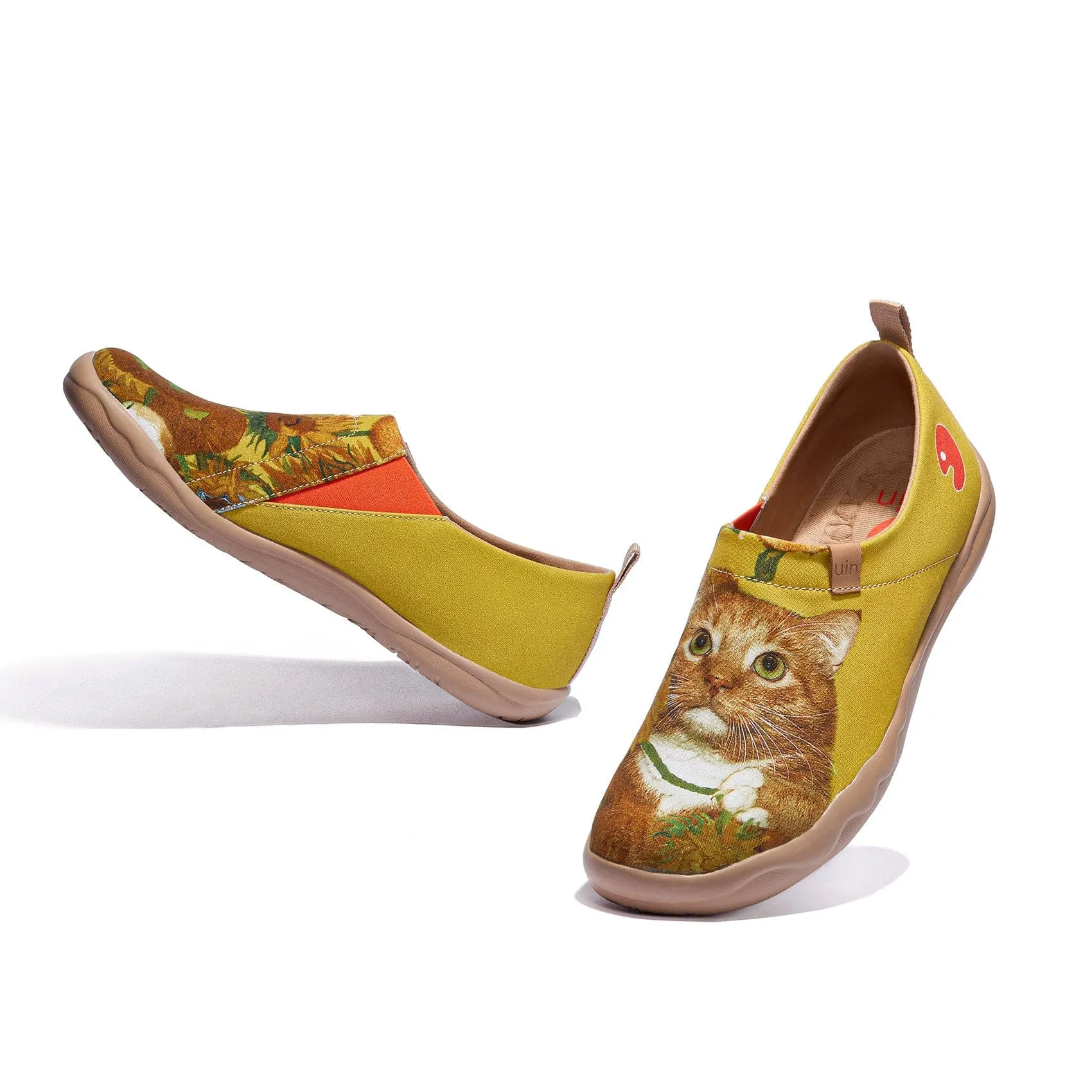 Sunflowers and Cat Toledo I Women-US Local Delivery sold by UIN Footwear product image thumbnail 4