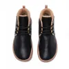 Bilbao Black Split Leather Lace-up Boots Men sold by UIN Footwear