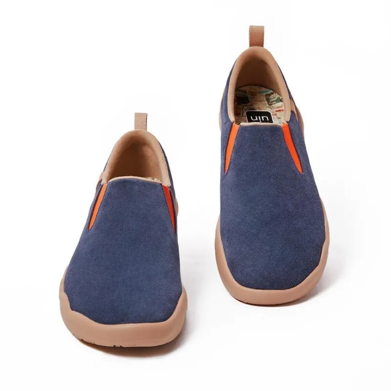 Cuenca Deep Blue Cow Suede Men sold by UIN Footwear