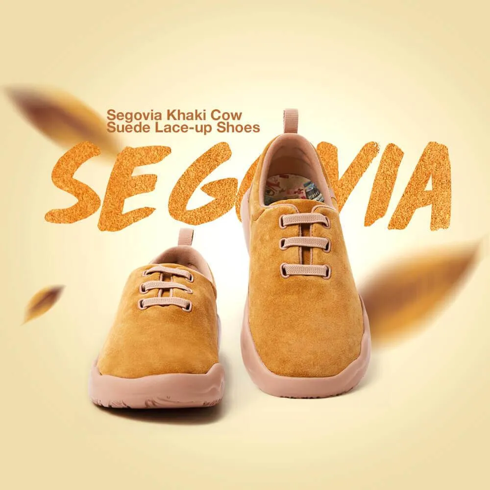 Segovia Khaki Cow Suede Lace-up Shoes Men sold by UIN Footwear product image thumbnail 2
