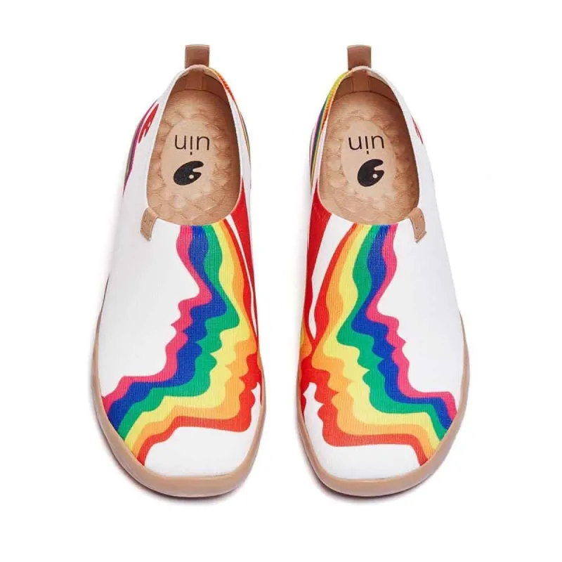 Rainbow Love White Men sold by UIN Footwear