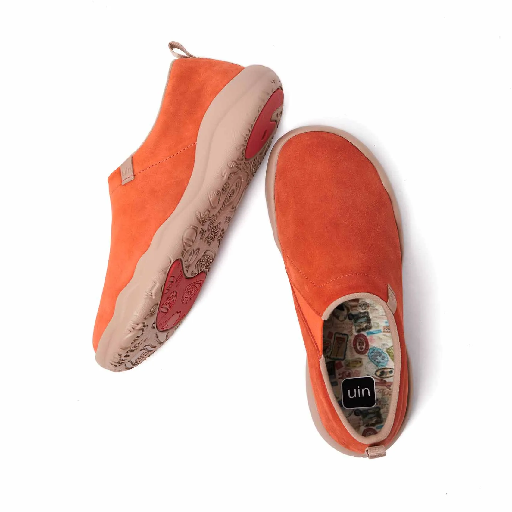 Toledo II Orange Red Cow Suede Women sold by UIN Footwear product image thumbnail 4