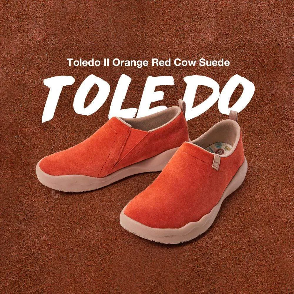 Toledo II Orange Red Cow Suede Women sold by UIN Footwear product image thumbnail 3