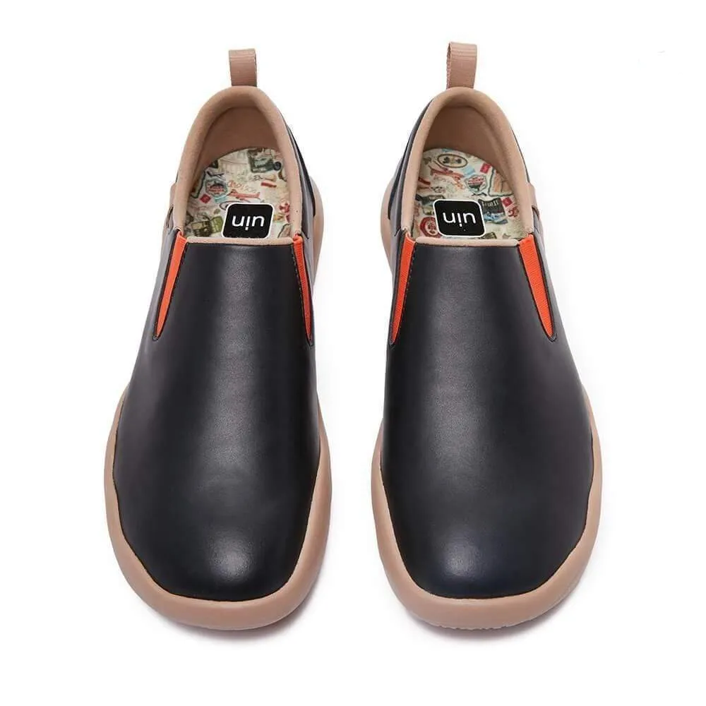 Cuenca Black Split Leather Men sold by UIN Footwear