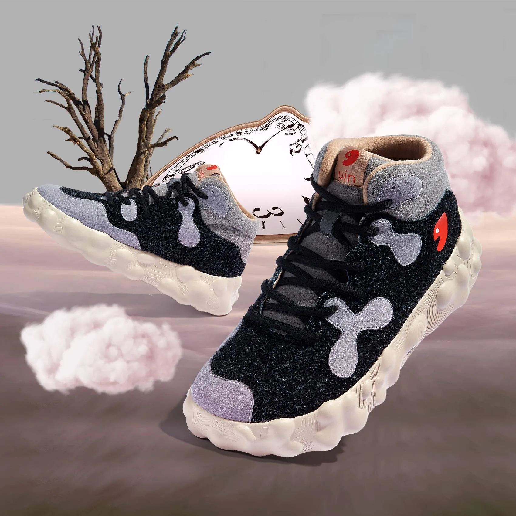 Fluffy Black Figueras III Men sold by UIN Footwear product image thumbnail 3