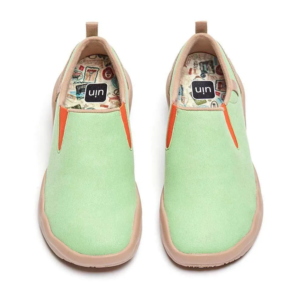 Cuenca Pastel Green Microfiber Suede Women sold by UIN Footwear
