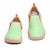 Cuenca Pastel Green Microfiber Suede Women sold by UIN Footwear