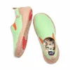 Cuenca Pastel Green Microfiber Suede Women sold by UIN Footwear