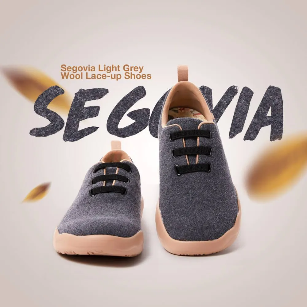 Segovia Deep Grey Wool Lace-up Shoes Men sold by UIN Footwear product image thumbnail 2