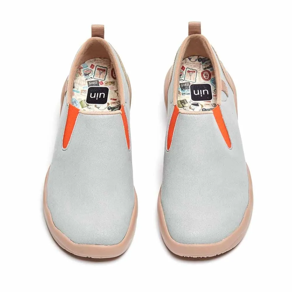 Cuenca Dawn Gray Microfiber Suede Men sold by UIN Footwear