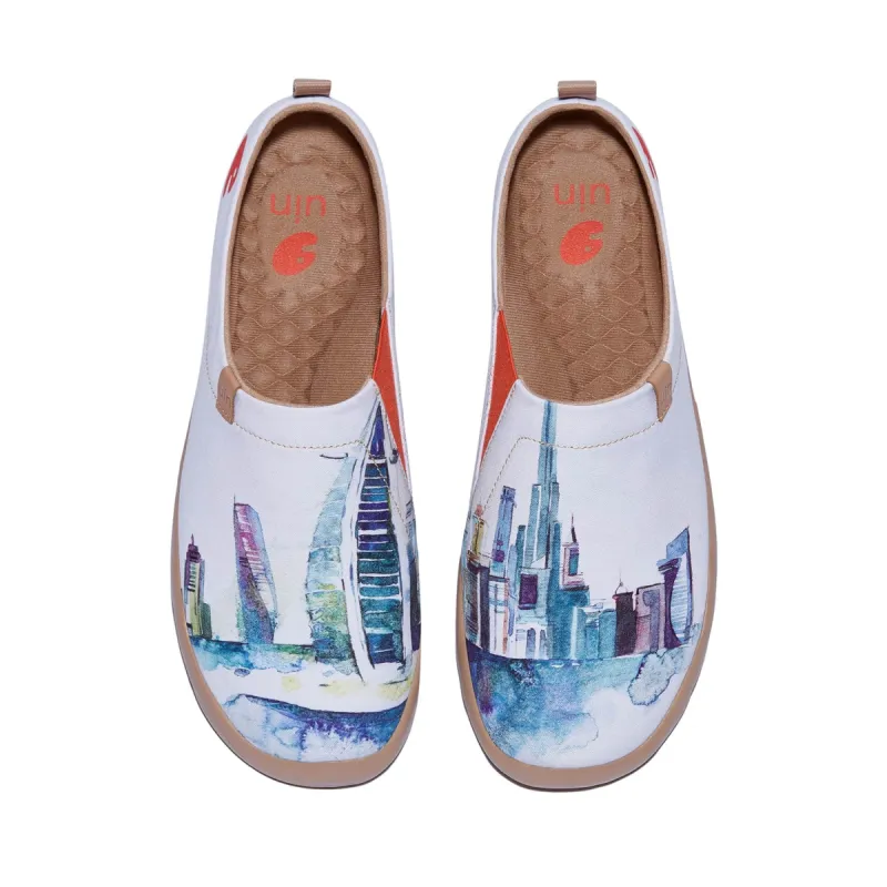 Watercolor Skyline Toledo I Men sold by UIN Footwear