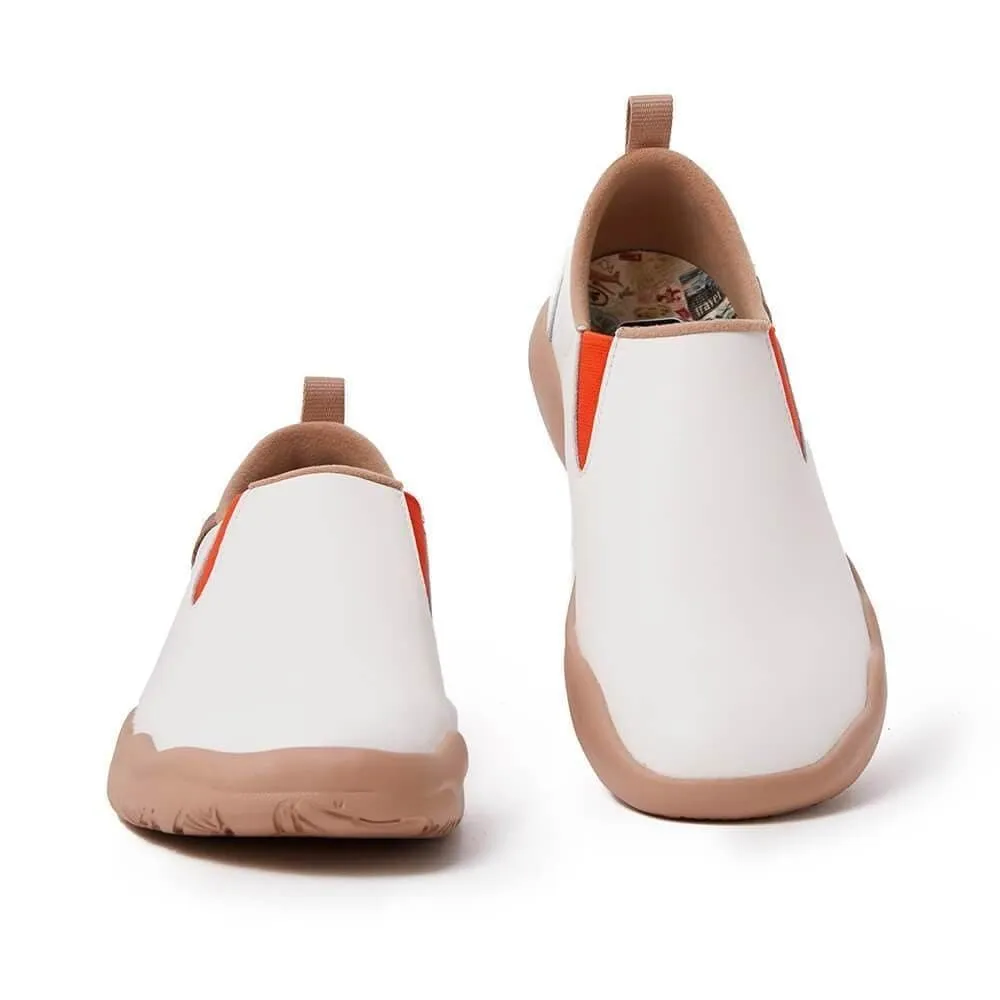 Cuenca White Split Leather Men sold by UIN Footwear