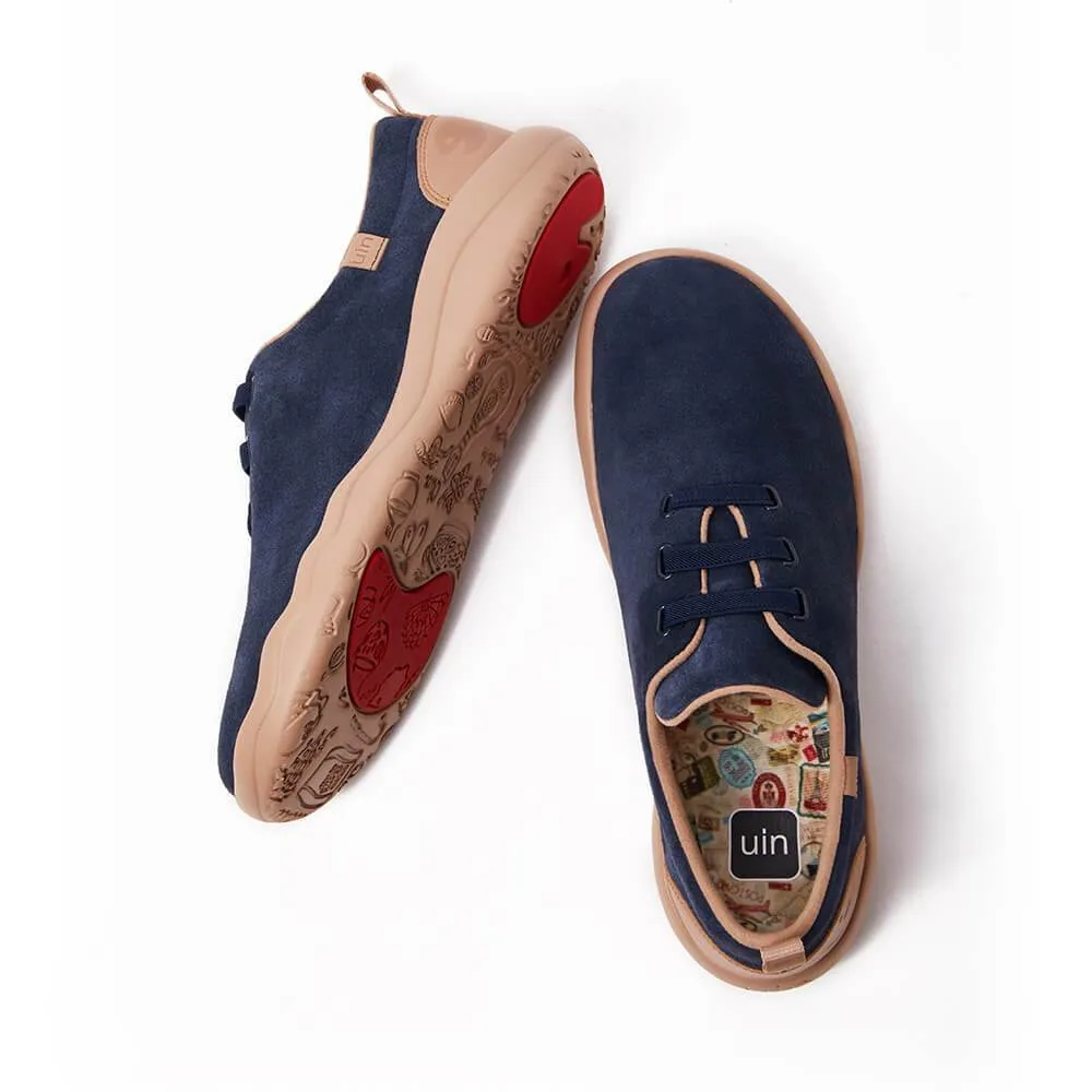 Segovia Deep Blue Cow Suede Lace-up Shoes Men sold by UIN Footwear product image thumbnail 4