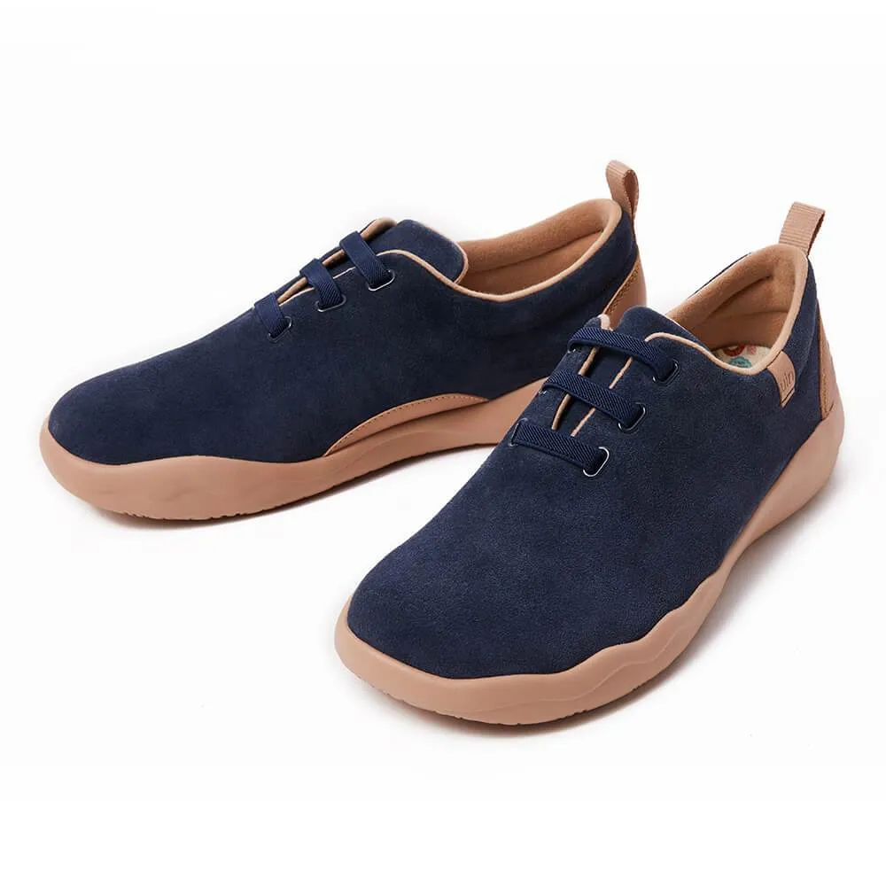 Segovia Deep Blue Cow Suede Lace-up Shoes Men sold by UIN Footwear product image thumbnail 3