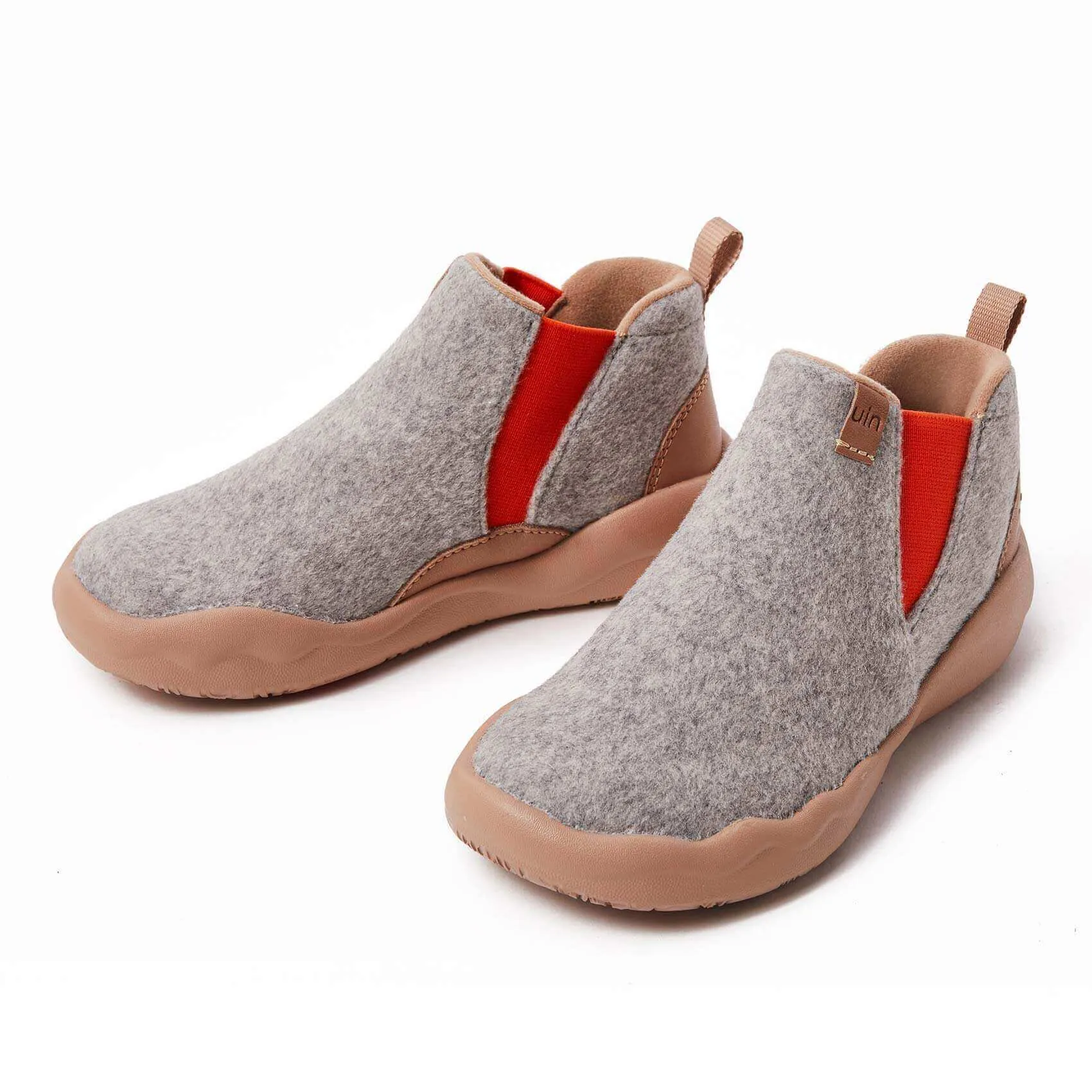Granada Light Grey Wool Boots Men sold by UIN Footwear product image thumbnail 5