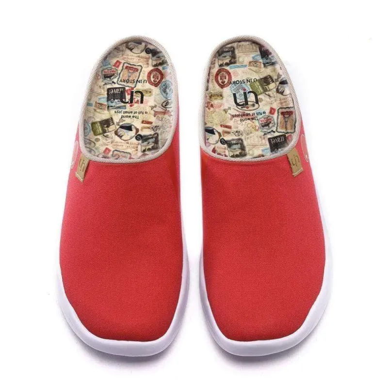 Marbella Red Slipper sold by UIN Footwear