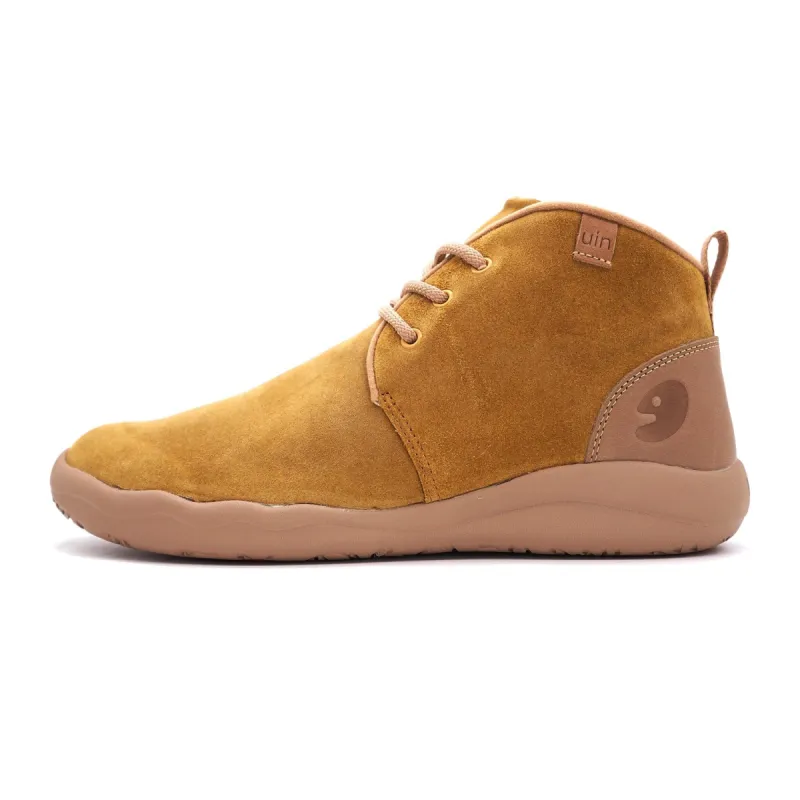 Bilbao Khaki Cow Suede Lace-up Boots Men sold by UIN Footwear