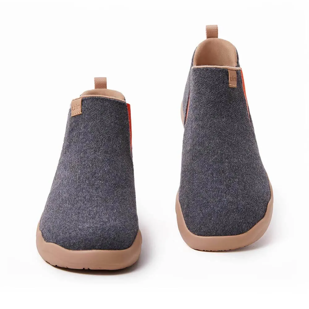 Granada Deep Grey Wool Boots Men sold by UIN Footwear product image thumbnail 3