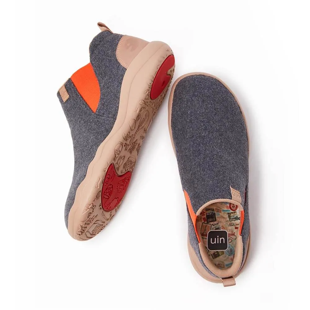 Granada Deep Grey Wool Boots Men sold by UIN Footwear product image thumbnail 5