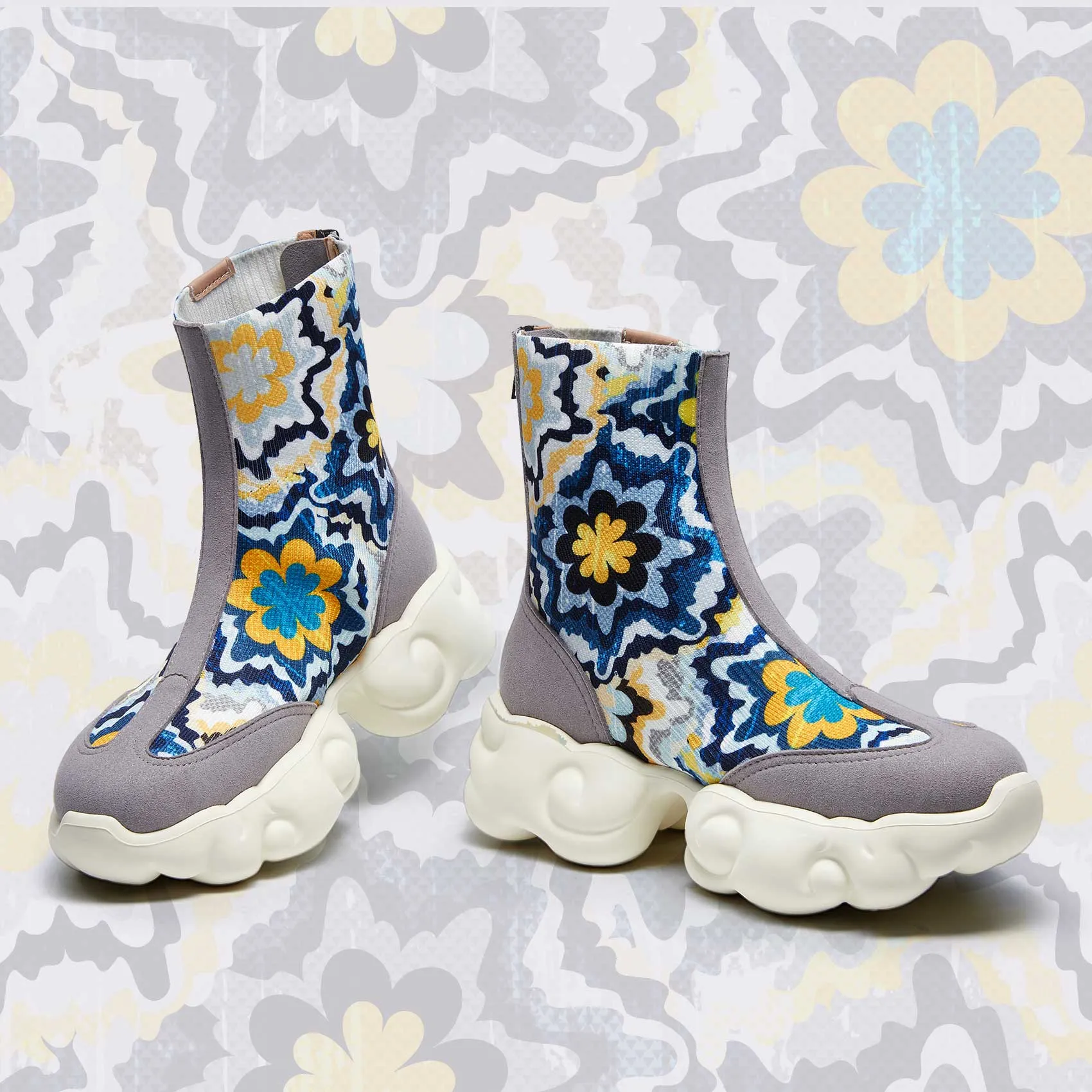 Colorful Flower Field Cloud IV Women sold by UIN Footwear product image thumbnail 2
