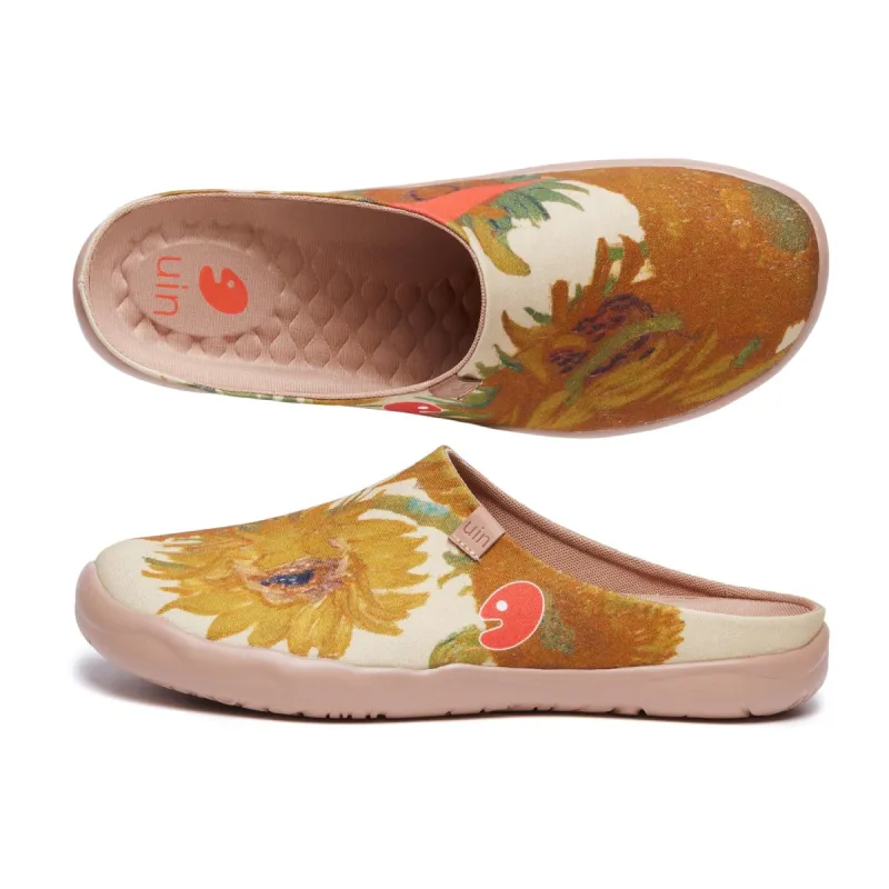 Van Gogh Sunflowers Malaga Slipper Men sold by UIN Footwear