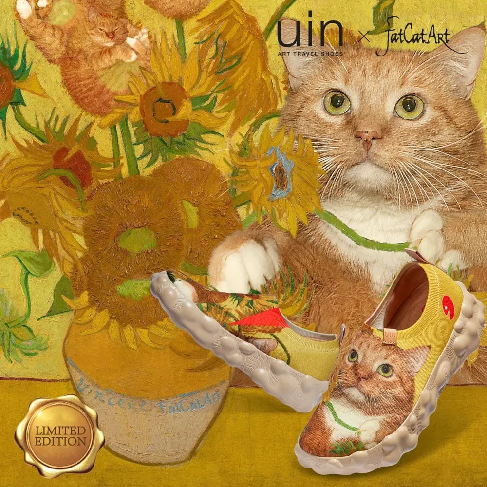 Sunflowers and Cat Toledo VI Women sold by UIN Footwear product image thumbnail 2