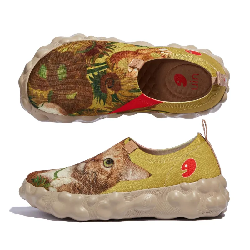 Sunflowers and Cat Toledo VI Women sold by UIN Footwear