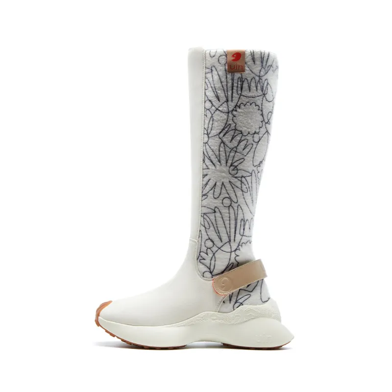 Hand-painted Flowers Lleida VI Women sold by UIN Footwear