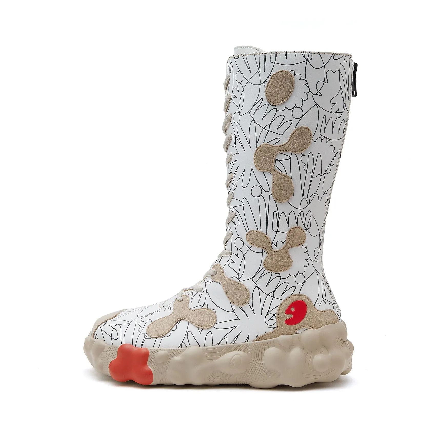 Hand-painted Leaves 2 Figueras VI Women sold by UIN Footwear